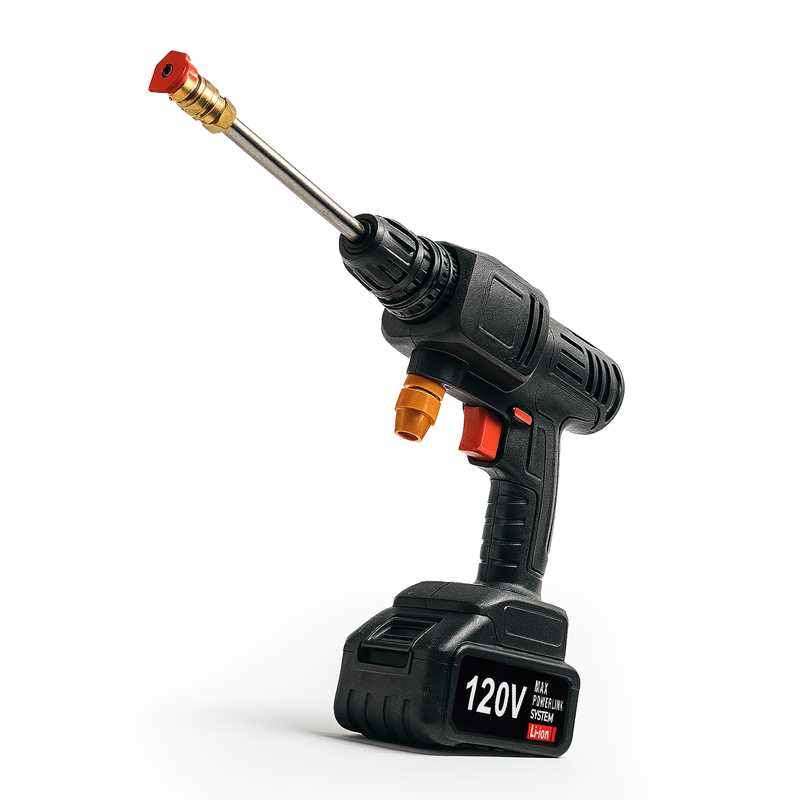 Pistola de Agua   Inalambrica - Hidrolavadora para Auto o Camioneta con Batería Recargable 120v Reales