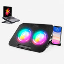 Cooler Ventilador para Laptop hasta 17" 6 Niveles 2 puerto USB N33-C-11