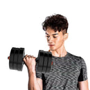 Set Pesas 30kg Convertible A Barra Y Pesa Rusa Mancuernas