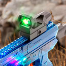Pistola De Agua Recargable Uzi Luces Rgb Electrica Juguete