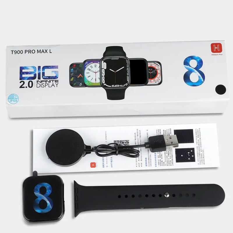 Smartwatch T900 PRO MAX L + Handsfree Bluetooth P9 PLUS