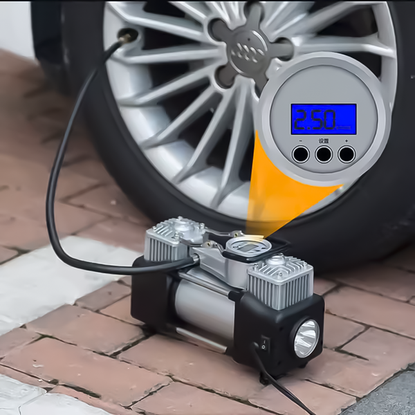 Compresor de Aire Doble Pistón 12v 200 PSI Camioneta Van Camion Auto MOD3