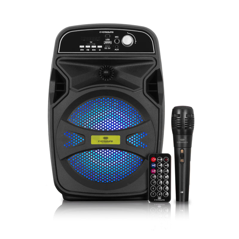 Parlante Bluetooth Eversound EV1021 Con Bocina de 6,5” Karaoke Incluye Microfono