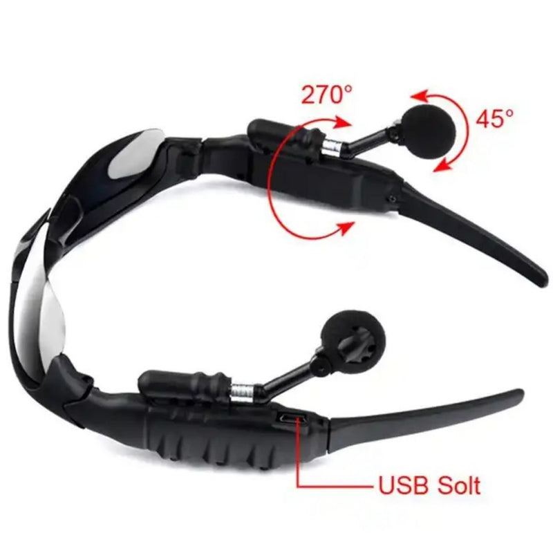 Lentes de Sol Auriculares Bluetooth con Microfono y Lunas Intercambiables Unisex