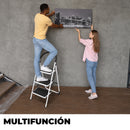 Escalera Plegable 3 Pasos Resistente Y Antideslizante Hasta 120KG
