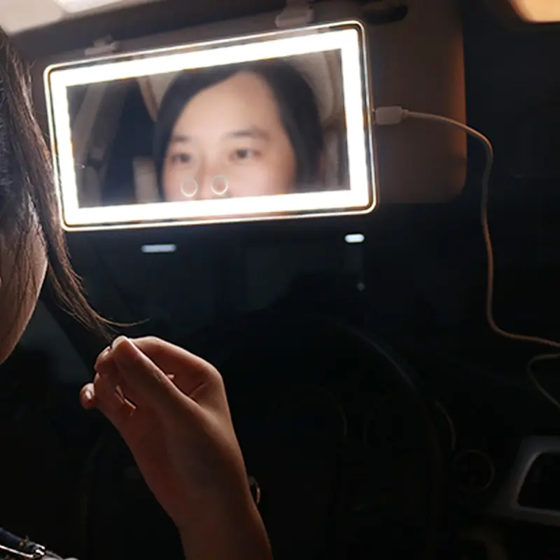 Espejo con Luz LED Tactil para auto o camioneta