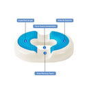 Cojin Picaron para Asiento + Respaldar Lumbar - Material Memory Foam con Gel Tech