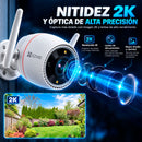 Camara IP Wifi Ezviz H3C 2k 360° Audio Bidireccional Zoom Alexa Seguridad Exterior