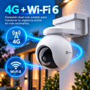 Camara IP Chip 4G WIFI Ezviz EB8 4K 360° Panel Solar Zoom Seguridad Exterior