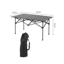 Mesa Plegable Camping Playa 95x55x50 cm
