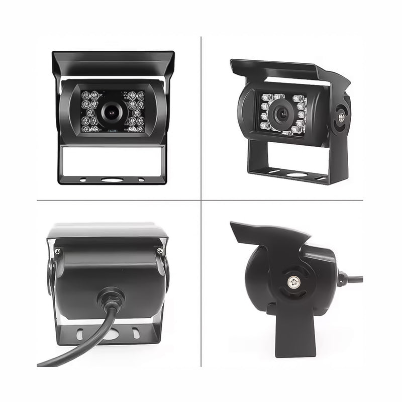 Kit 4 Camaras + Sirena para Camiones y Buses Incluye Monitor Tactil de 10,1 pulgadas + 128GB