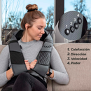 Masajeador Electrico Shiatsu Con Calor Para Cuello Y Espalda - Cabezales Giratorios MOD2