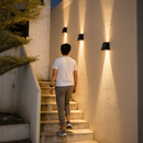 Lámpara solar de pared con proyección doble - Luz cálida (3000 K)