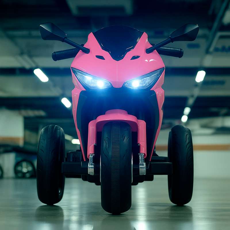 Trimoto Electrica para Niños MT-888 + Luces Moto Carro