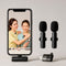 Microfono Inalambrico M20 de Solapa Dual Para Celulares iPhone O Tipo C 2 En 1