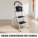 Escalera Plegable 3 Pasos Resistente Y Antideslizante Hasta 120KG