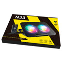 Cooler Ventilador para Laptop hasta 17" 6 Niveles 2 puerto USB N33-C-11