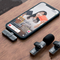 Microfono Inalambrico M20 de Solapa Dual Para Celulares iPhone O Tipo C 2 En 1