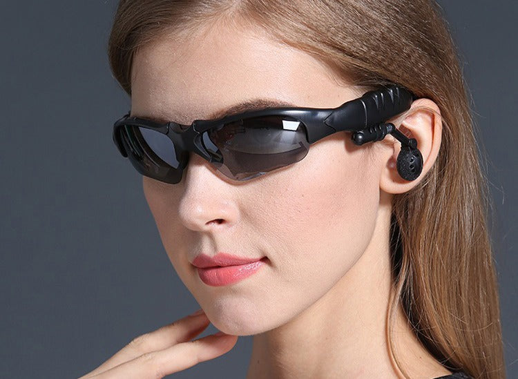 Lentes de Sol Auriculares Bluetooth con Microfono y Lunas Intercambiables Unisex