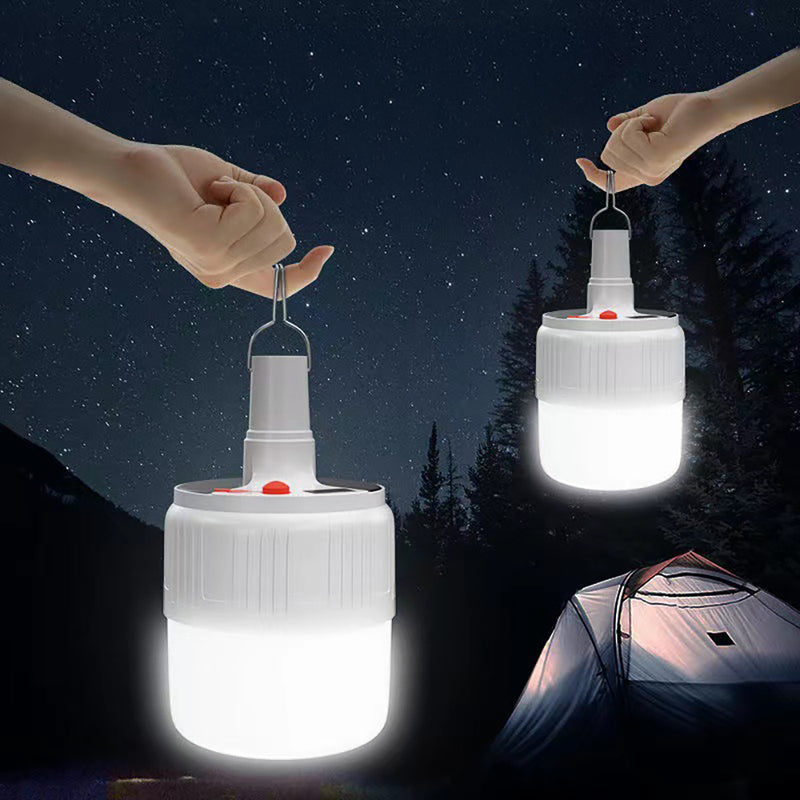 Foco Lampara Luz Led Recargable Solar Usb Portatil Exterior Colgable