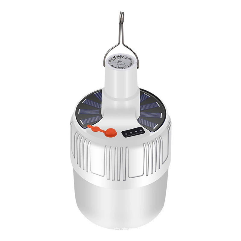 Foco Lampara Luz Led Recargable Solar Usb Portatil Exterior Colgable
