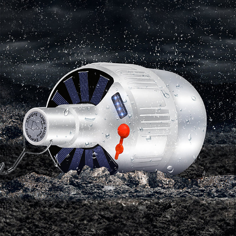 Foco Lampara Luz Led Recargable Solar Usb Portatil Exterior Colgable