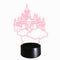 Lampara 3D LED Castillo Multicolor