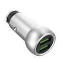 Cargador Para Auto LDNIO C401 con 2 puertos USB 3.6A Carga Rapida + Cable Micro USB Tipo C