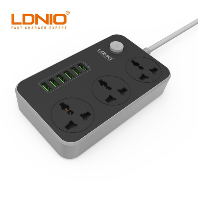 Regleta LDNIO SC3604 carga rápida + 6 puertos USB – Digital Peru