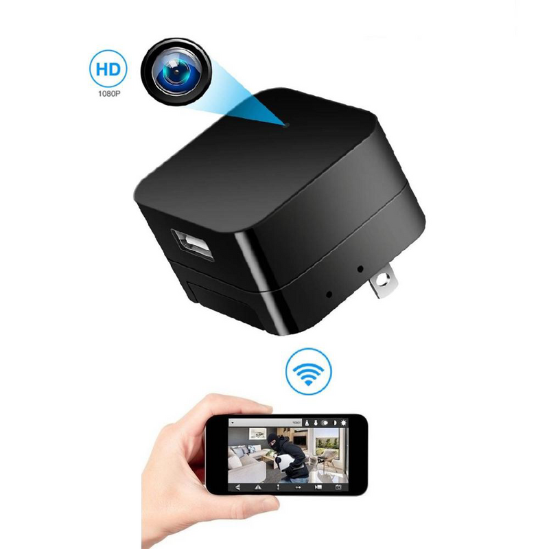 Cámara Cargador de Pared WiFi Full HD