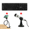 Teclado USB para PC + Microfono Pedestal + Sujetador Flexible