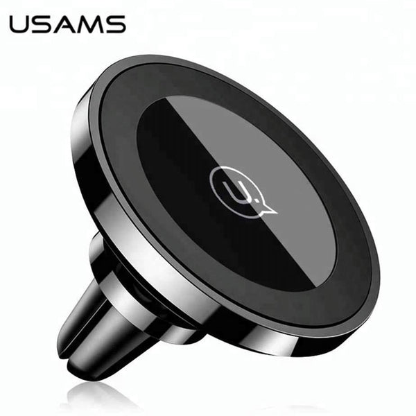 Cargador Inalambrico USAMS  US-CD44 Para Auto 2 en 1 con Holder Magnetico