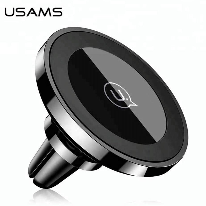 Cargador Inalambrico USAMS  US-CD44 Para Auto 2 en 1 con Holder Magnetico