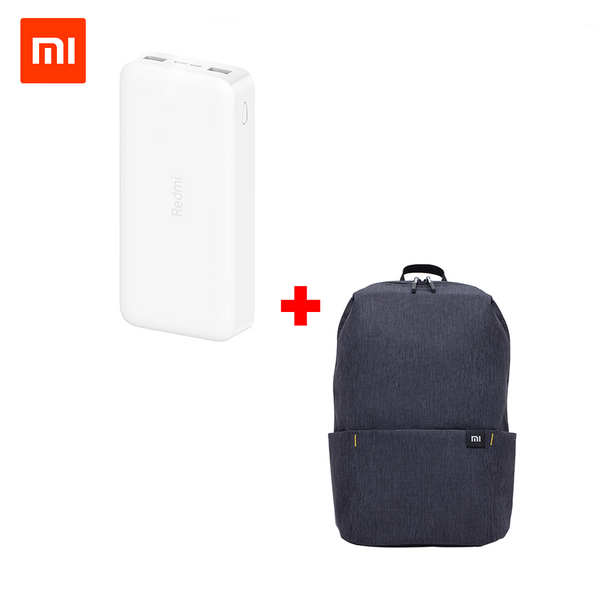 Batería portátil Xiaomi Redmi 20,000mah PB200LZM + Mochila Xiaomi Casual 10L Negro
