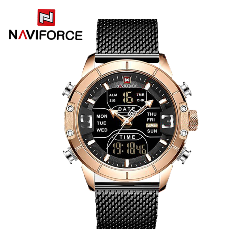 Reloj Naviforce  NF9153M Analógico y Digital de Acero