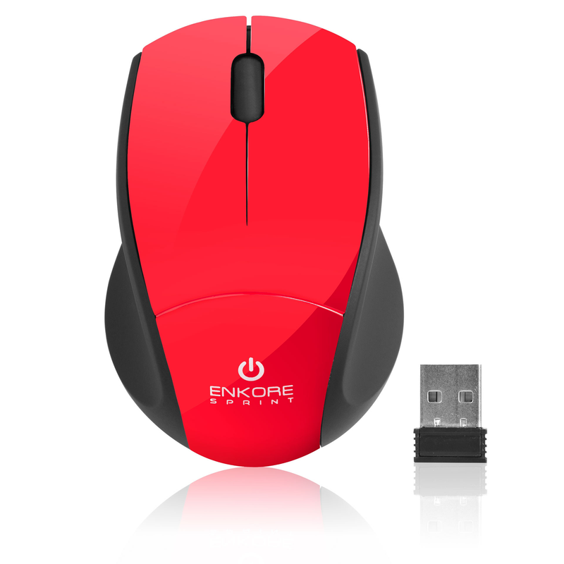 Mouse Inalámbrico Enkore EKM-200 con Receptor Usb