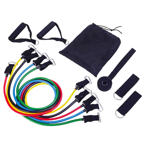 Set 5 Bandas Elásticas de Resistencia Ligas Entrenamiento