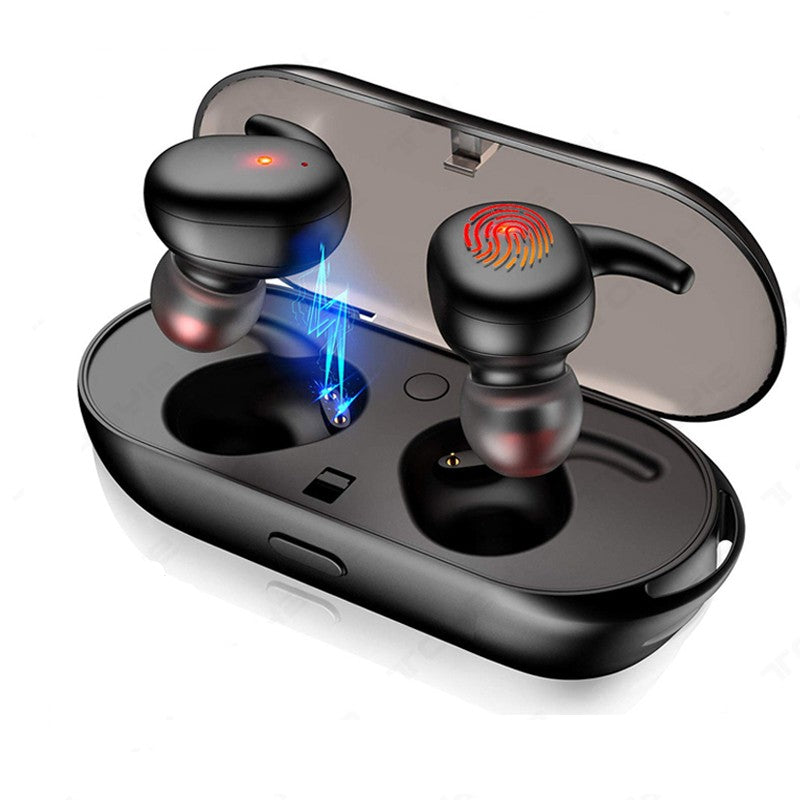 Handsfree Bluetooth 5.0 TWS T2C Con base de Carga Portatil - Resistente al sudor