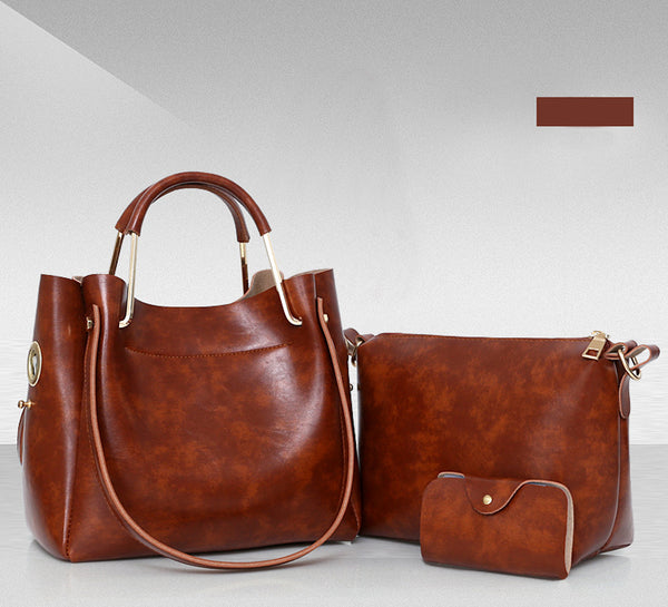 Cartera Curren MOD9 Cuero Sintético Set de 3 Unidades