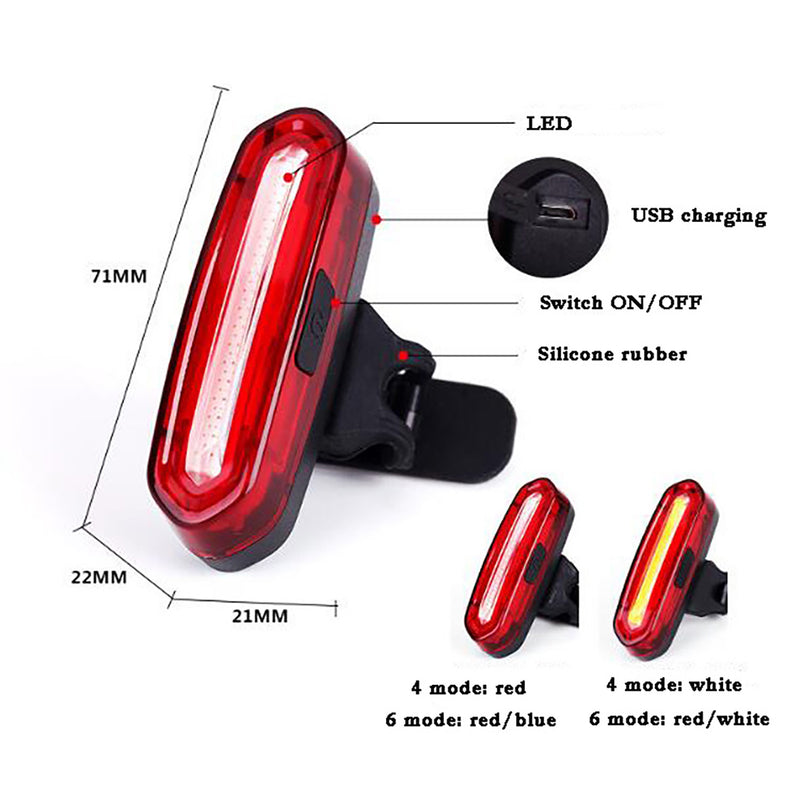 Luz LED para Bicicleta o Scooter con Bateria Recargable