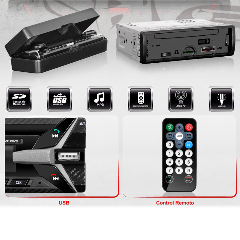 Auto Radio Con Bluetooth Newton Revolution NW501