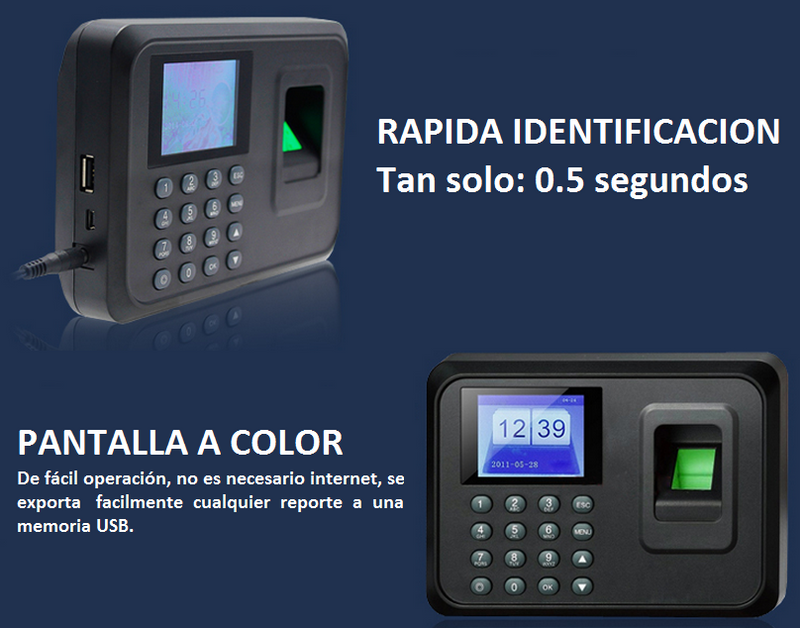 Control De Asistencia con Lector De Huella Digital