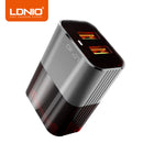 Cargador de Pared LDNIO A2206 con 2 puertos USB 2.4A Carga Rapida