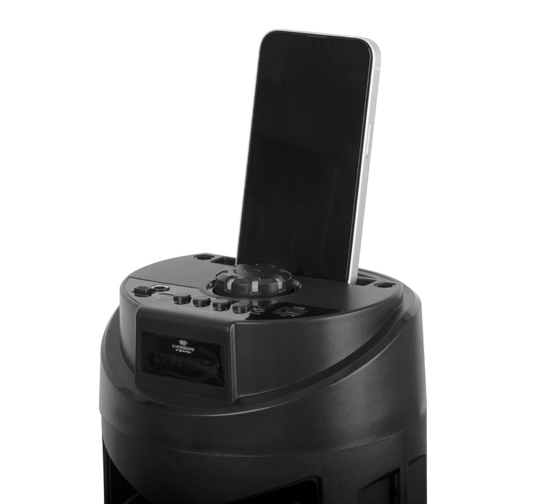 Parlante Bluetooth Eversound EV2001-V Con 2 Bocinas de 4” Karaoke Incluye Microfono
