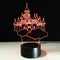 Lampara 3D LED Castillo Multicolor