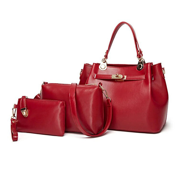 Cartera Curren MOD11 Cuero Sintético Set de 3 Unidades