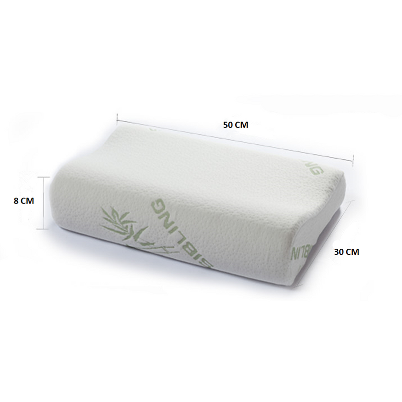Almohada Memory Foam Viscoelástica con Funda de Bambu