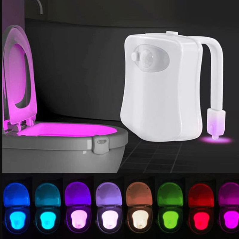 Luz LED Para Inodoro Multicolor Con Sensor de Movimientos