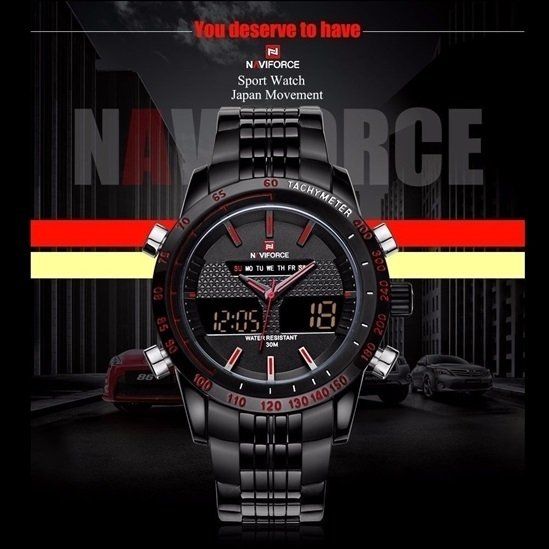 Reloj Naviforce NF9024M Analógico y Digital de Acero