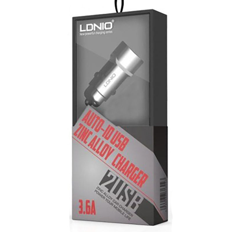 Cargador Para Auto LDNIO Dual 3.6AH C302